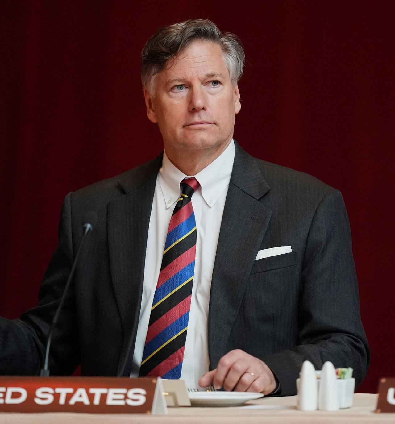 U.S. Deputy Secretary of State Christopher Landau attends a working lunch at the Shield of the Americas Summit at Trump National Doral Miami, in Doral, Florida, U.S., March 7, 2026. Rebecca Blackwell/Pool via REUTERS