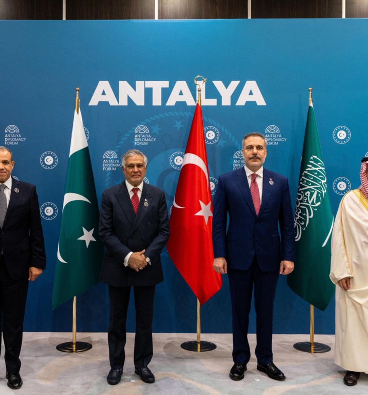 Turkish Foreign Minister Hakan Fidan hosted the third meeting of the foreign ministers of Turkey, Egypt, Pakistan and Saudi Arabia on the margins of the 5th Antalya Diplomacy Forum, on April 17, 2026.