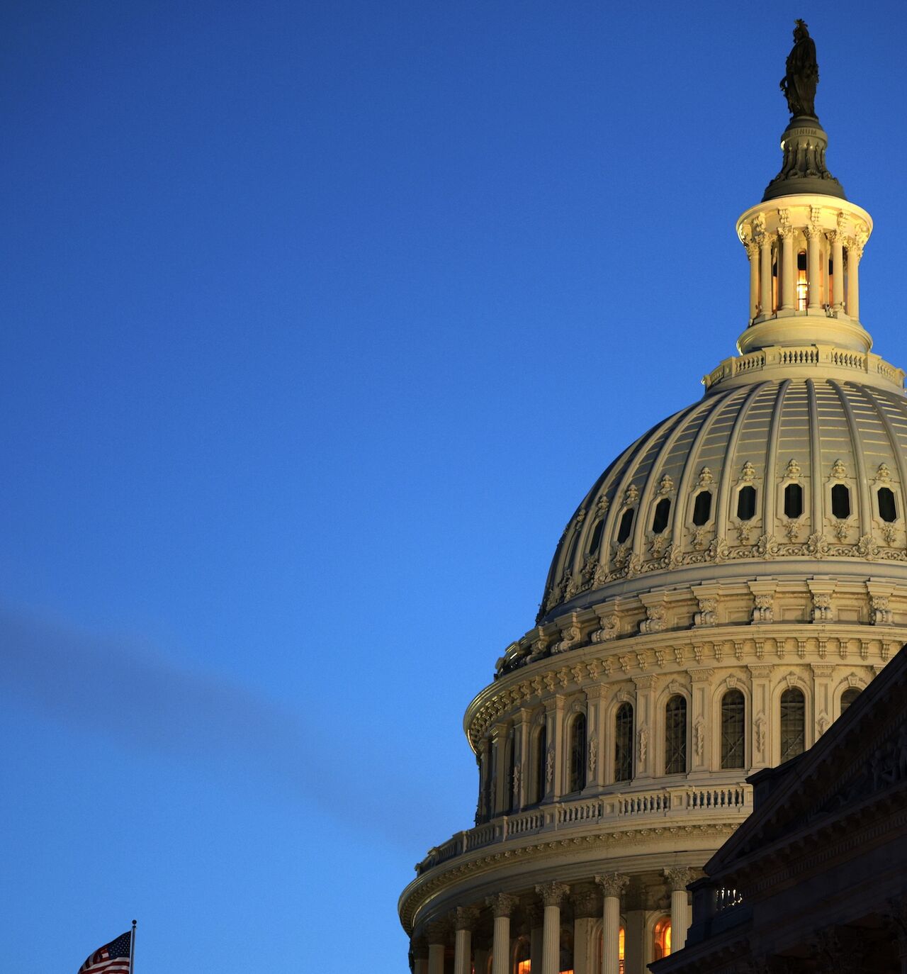 Snipers set up their positions above of the US Capitol on Feb. 24, 2026 in Washington, DC. 