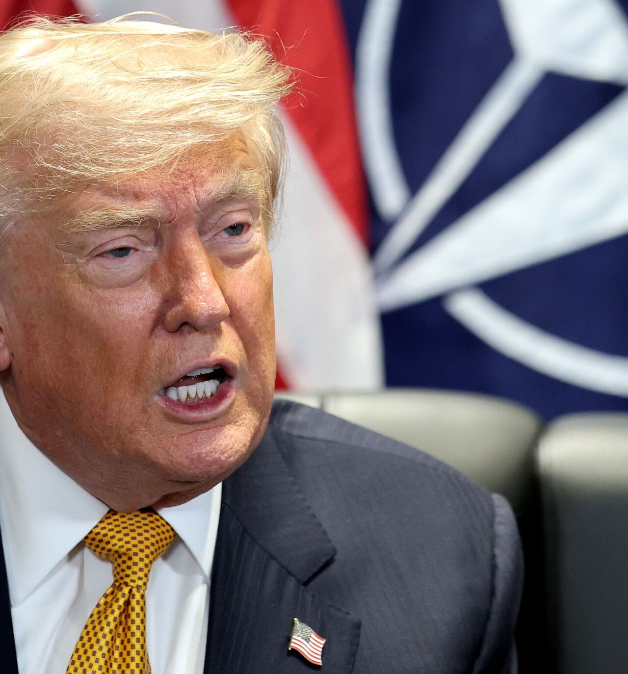 U.S. President Donald Trump meets with NATO Secretary General Mark Rutte (not shown) for bilateral talks at Beştepe Presidential Compound during the NATO Summit on July 08, 2026 in Ankara, Turkey. Leaders from NATO's 32 countries, plus NATO allies like Ukraine, gathered in the Turkish capital to discuss a range of issues involving spending targets, defense industrial production, and support for Ukraine, among other topics. (Photo by Win McNamee/Getty Images)