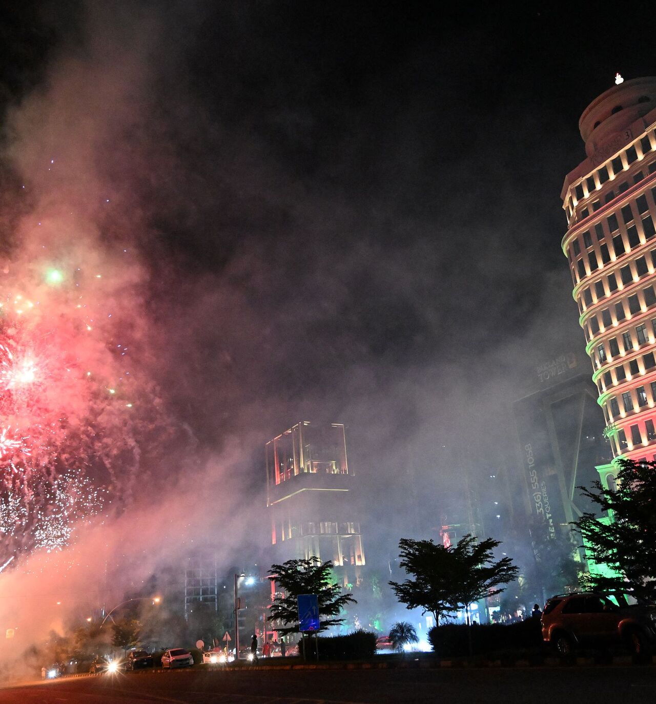 Fireworks explode over Islamabad
