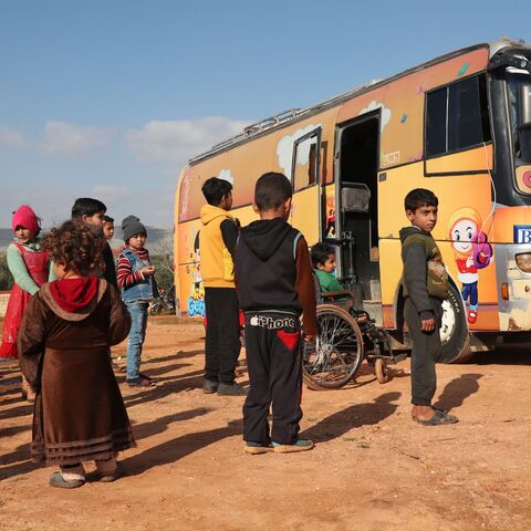 Haranbush camp for displaced Syrians in Idlib