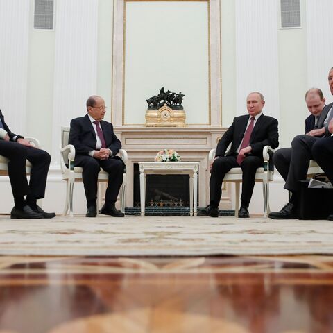 Putin and Aoun 
