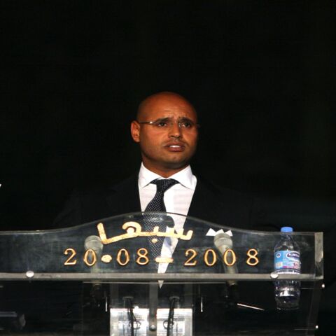 The son of Libyan leader Moammar Gadhafi, Saif al-Islam, Aug. 20, 2008, in Sebha, 800 kilometers south of Tripoli.