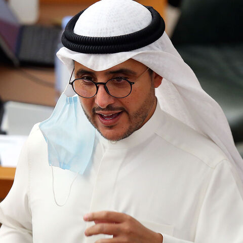 Kuwaiti Foreign Minister Sheikh Ahmad Nasser al-Sabah attends a parliament session at the national assembly in Kuwait City on Aug. 18, 2020. 
