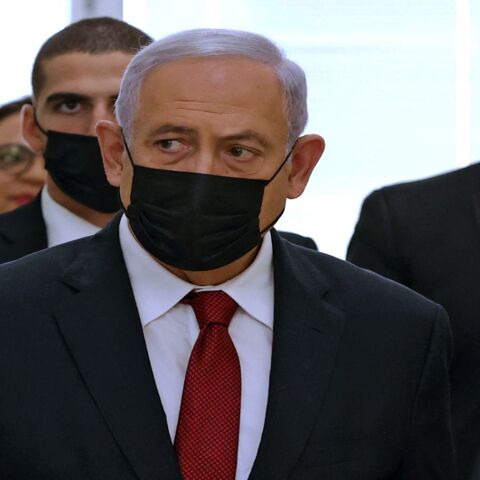 Former Israeli Prime Minister Benjamin Netanyahu leaves a Jerusalem courthouse on Nov. 16, 2021.