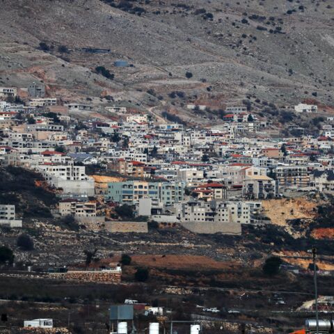 This picture shows a general view of the village of Majdal Shams in the Israeli-annexed Golan Heights, on Dec. 28, 2021. 