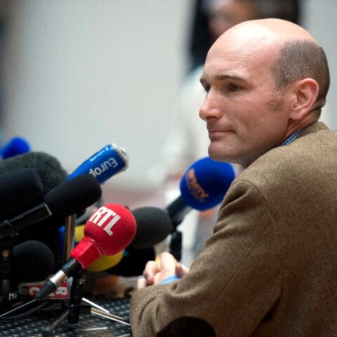 French journalist Nicolas Henin during a September 2014 news conference in Paris
