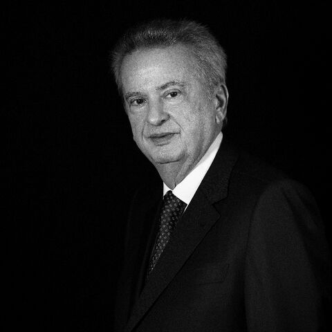 Lebanon's Central Bank Governor Riad Salameh poses during a studio photo session in the capital Beirut, on December 20, 2021