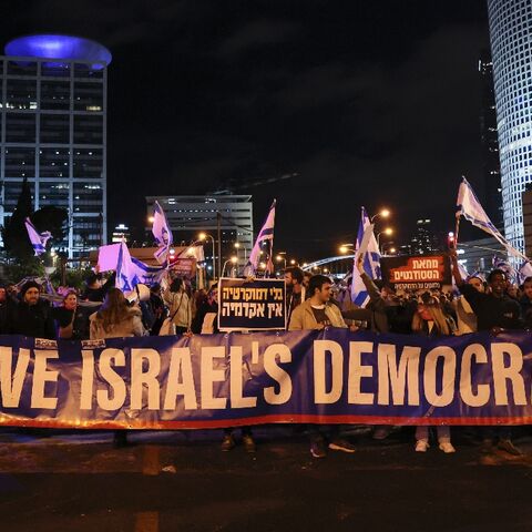 Protests have become a weekly fixture on Saturday evenings since Israeli Prime Minister Benjamin Netanyahu's new government took office in December