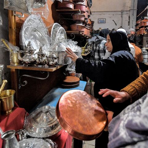 Having the family copper polished before the Islamic holy fasting month is a long-held custom in Tunisia