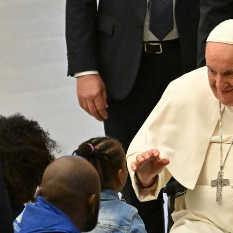 Pope Francis held an audience Saturday for refugees brought to Europe through a Christian-led corridor scheme