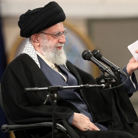Iranian Supreme Leader Ayatollah Ali Khamenei on February 8, 2023 in the capital Tehran.