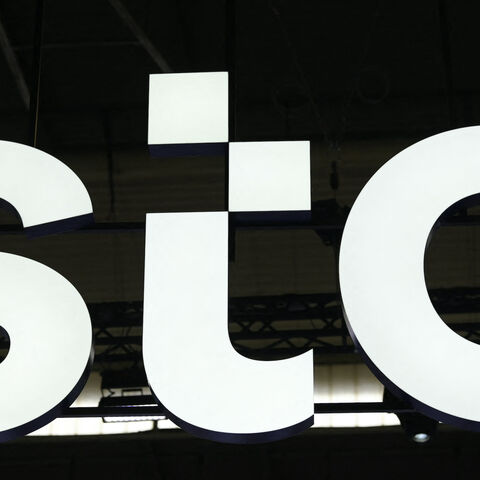 The logo of Saudi Telecommunication Company (STC) is seen at the Mobile World Congress (MWC), the telecom industry's biggest annual gathering, in Barcelona on March 2, 2023. (Photo by Josep LAGO / AFP) (Photo by JOSEP LAGO/AFP via Getty Images)