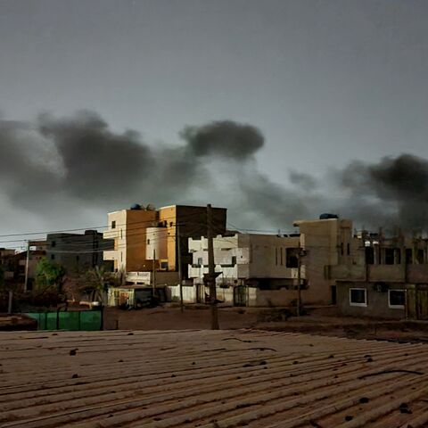 Smoke billows in southern Khartoum on May 29, 2023