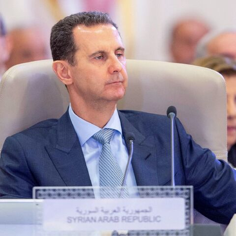 President Bashar al-Assad takes the seat of the Syrian Arab Republic at the Arab summit in Jeddah, Saudi Arabia, sealing his government's return from suspension