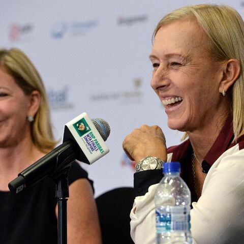 Tennis greats Chris Evert (left) and Martina Navratilova (right) say they are opposed to moving the WTA Finals to Saudi Arabia