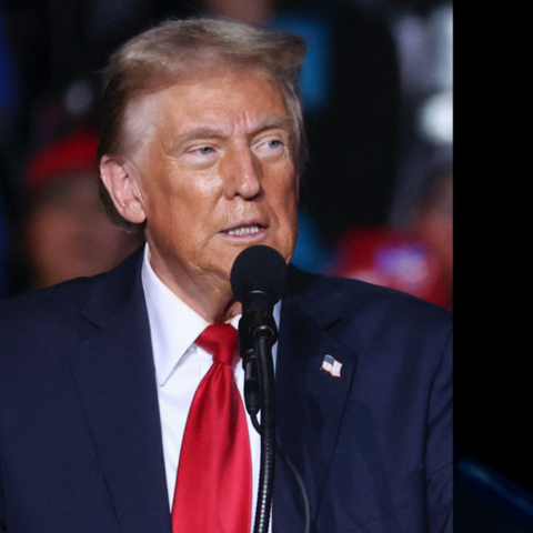 Former US President and Republican presidential candidate Donald Trump
