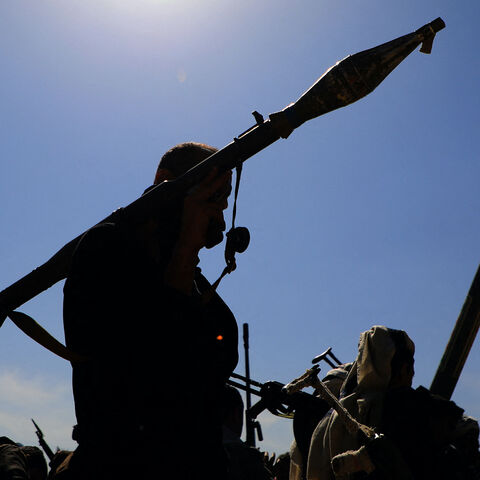 Armed supporters of Yemen's Houthi rebels attend a rally in the capital Sanaa on Jan. 29, 2024.