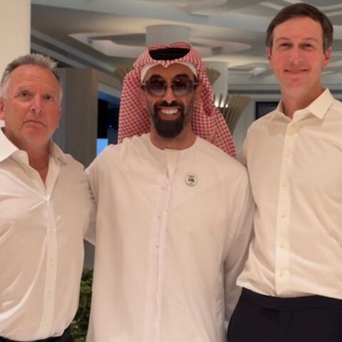 Steve Witkoff, the US Special Envoy for the Middle East, and Jared Kushner meet with UAE National Security Adviser Sheikh Tahnoon bin Zayed Al Nahyan in Abu Dhabi, Oct. 22, 2025.