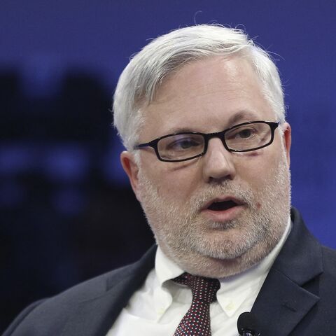 US Deputy Assistant Secretary for Levant Affairs and special envoy for Syria Joel Rayburn speaks during a session on reconciliation and reconstruction at the 2019 World Economic Forum.