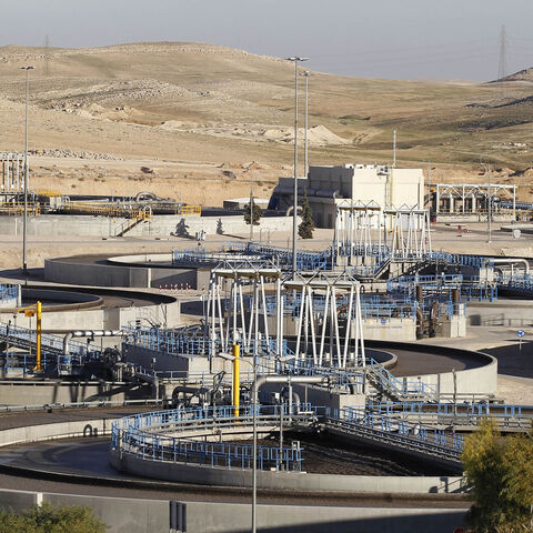 A general view shows the Samra Waste Water Treatment Plant, Zarqa, Jordan, March 13, 2018.
