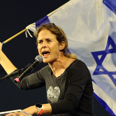 Shikma Bressler, an Israeli physicist and one of the leaders of the protest against the government's judicial overhaul.
