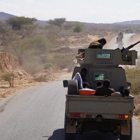 Forces of Yemen's main separatist group, the Southern Transitional Council, arrive in a mountainous area where they are launching a military operation in the southern province of Abyan, Yemen, December 15, 2025. REUTERS/Stringer