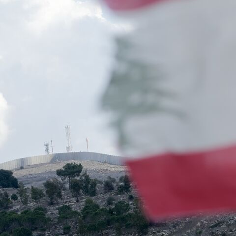 A view of a concrete wall built by Israel near the Blue Line in southwest Yaroun, Lebanon, on Nov. 13, 2025. 