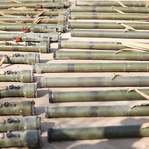 Syria's security directorate in al-Bukamal seized SAM-7 missiles being prepared for smuggling into Iraq, on Dec. 22, 2025.