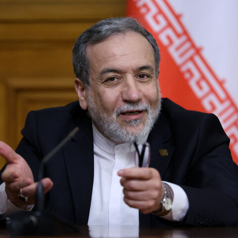 Iranian Foreign Minister Abbas Araghchi attends a joint press conference with his Russian counterpart following their talks in Moscow on December 17, 2025. (Photo by Ramil Sitdikov / POOL / AFP via Getty Images)