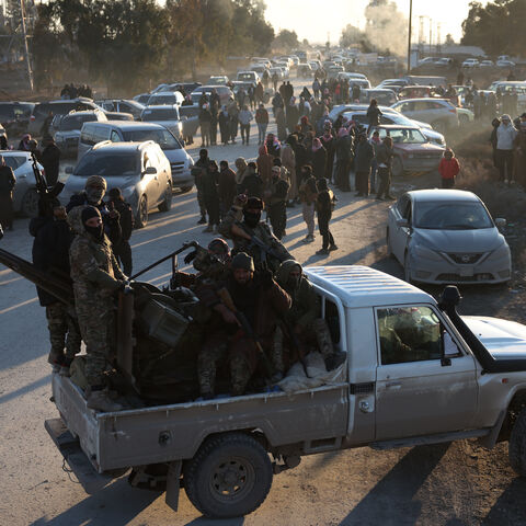 RAQQA, SYRIA - JANUARY 19: Syrian government forces are deployed near Al-Aqtan prison on January 19, 2026 in Raqqa, Syria. Yesterday, the Syrian government announced that a nationwide ceasefire deal had been reached with the Kurdish-led Syrian Democratic Forces (SDF), who had been clashing with government forces in recent weeks. The Kurdish-led force, a long-time ally of the United States in the fight against ISIS, had controlled large swaths of northwest Syria during the years of the country's civil war. T
