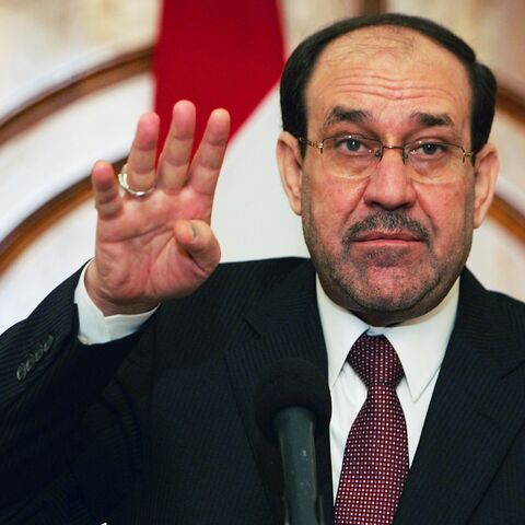 Iraqi Prime Minister Nuri al-Maliki speaks during a press conference on May 11, 2011, at the green zone area in Baghdad, Iraq. 