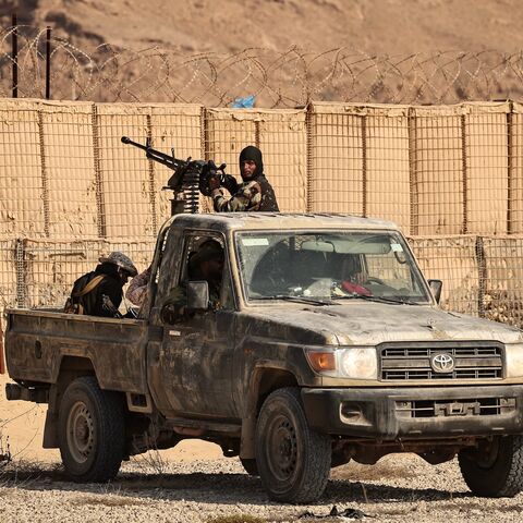 This photograph taken on Jan. 20, 2026, organized by the Saudi-backed Yemeni government, shows Saudi-backed Yemeni forces in the city of Mukalla in Yemen's coastal southern Hadhramaut province. 