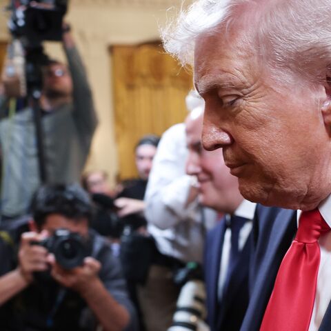 President Donald Trump departs following an event celebrating the 2025 MLS Cup in the East Room of the White House on March 5, 2026