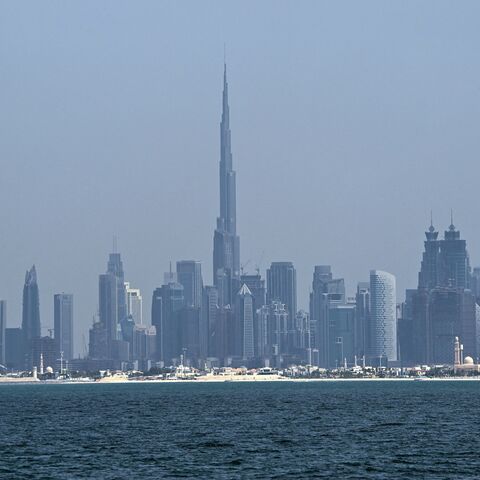 The city skyline is pictured in Dubai on March 11, 2026. 