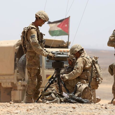 US soldiers participate in the annual military exercises known as "Eager Lion" near Maan, some 200 kilometers south of the capital Amman on May 17, 2017. 