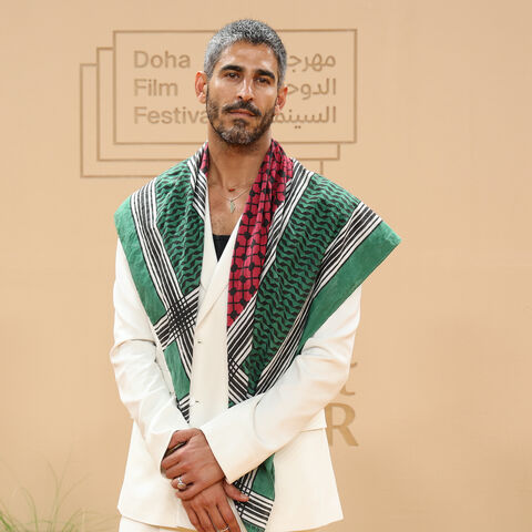 Ahmed Shihab‑Eldin attend "Palestine 36" red carpet during the Doha Film Festival 2025 on November 24, 2025 in Doha, Qatar. 