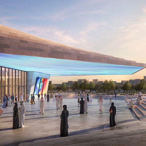 A rendering of the new Saudi Arabia Museum of Contemporary Art within the Diriyah Development plan. (Courtesy of Diriyah Company) 