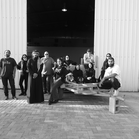 The GubGub Studios team in the Industrial Area, Doha, March 2025. (Courtesy of Gubgub Studios)