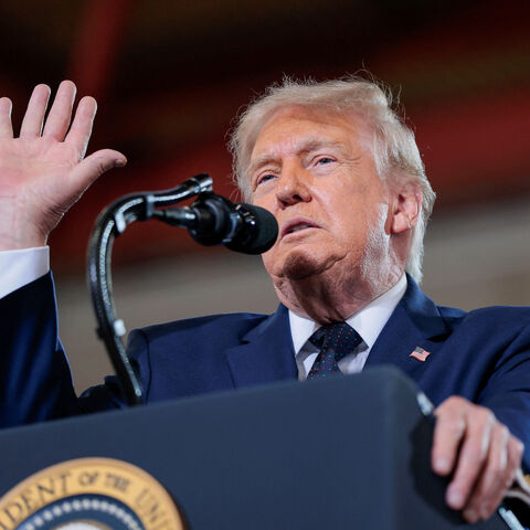 U.S. President Donald Trump delivers remarks at Rockland Community College in Suffern, New York, U.S., May 22, 2026. REUTERS/Kylie Cooper