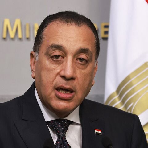 Egyptian Prime Minister Mostafa Madbouly speaks in Beirut on Dec. 19, 2025.
