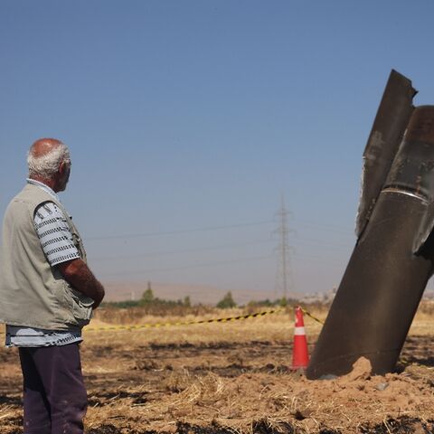 A missile landed outside Damascus