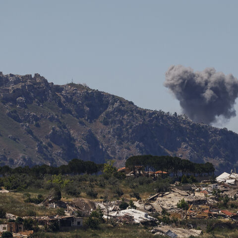 Smoke rises following Israeli bombardment in southern Lebanon close to the Beaufort Castle as seen from a position across the border in the Upper Galilee, in northern Israel on June 4, 2026. 