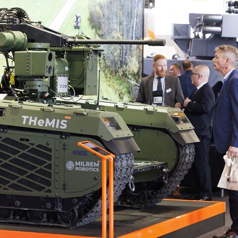 Illustration picture taken during the Eurosatory Defense and Security fair in Paris, France ,on June 15, 2026.