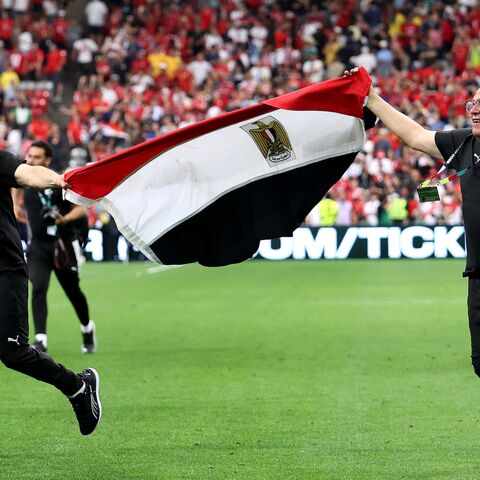 Hossam Hassan, the head coach of Egypt, celebrates after the 3-1 win during the FIFA World Cup 2026 Group G match between New Zealand and Egypt at BC Place Vancouver on June 21, 2026, in Vancouver, British Columbia. 
