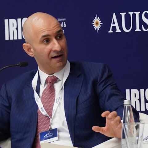 Krikor Der-Hagopian at the 9th Sulaimani Forum, in Sulaimaniyah, Iraq, on April 16, 2025.
