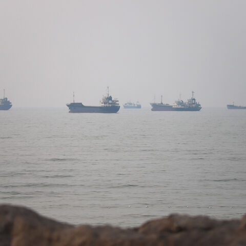 Vessels in the Strait of Hormuz near the beach of Bandar Abbas, Iran, June 30, 2026. Amirhosein Khorgooi/ISNA/via WANA (West Asia News Agency)via REUTERS