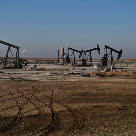 Oil drilling near Dakhiliyah in the desert region of Hasakah, Syria, Jan. 25, 2026.