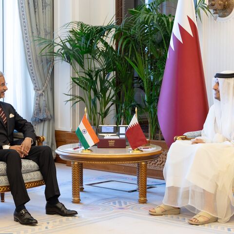 Prime Minister and Minister of Foreign Affairs Sheikh Mohammed bin Abdulrahman bin Jassim Al Thani (R) met on Sunday with Indian Minister of External Affairs of the Republic Subrahmanyam Jaishankar (L) on July 5, 2026, in Doha.